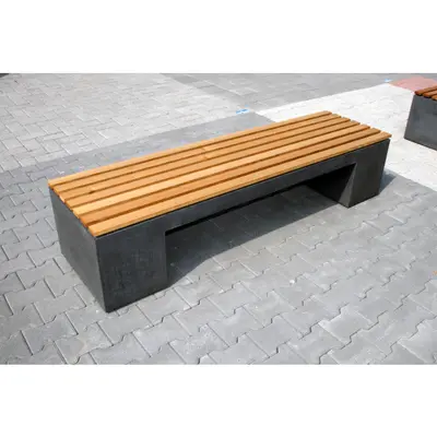 ATINove Sitzb&auml;nke mit Holzauflage