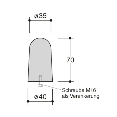 Wehrstein Kegelfom