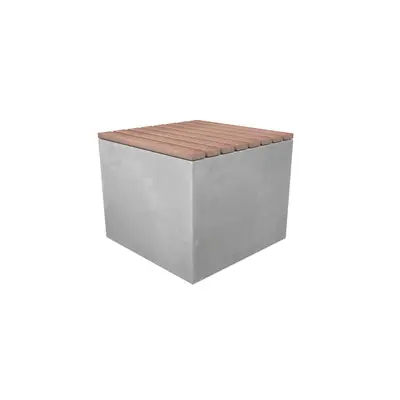 ATINove Hocker mit Holzauflage