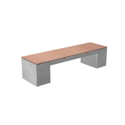 ATINove Sitzb&auml;nke mit Holzauflage