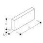 Stellsteine Duplex glatt