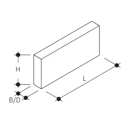 Stellsteine Duplex glatt